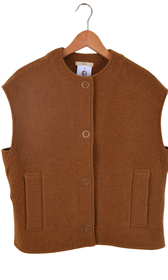 bruin mouwloos vestje